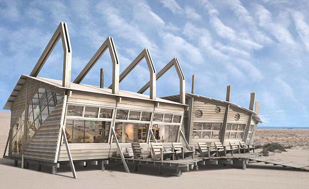 Shipwreck Lodge, một khu nghỉ dưỡng tại Namibia được đồn là nơi trăng mật của cặp đôi