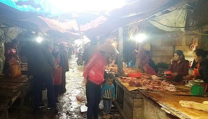 Khu chợ xảy ra sự việc nói trên