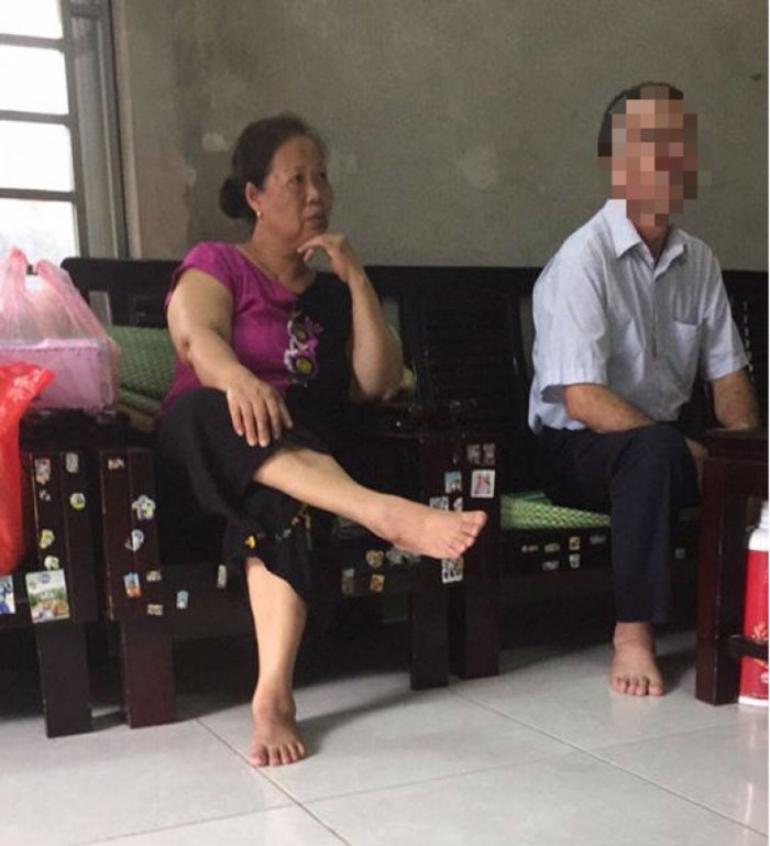 Bà Ng. sau hơn một ngày mới tới hỏi thăm và giải thích do 