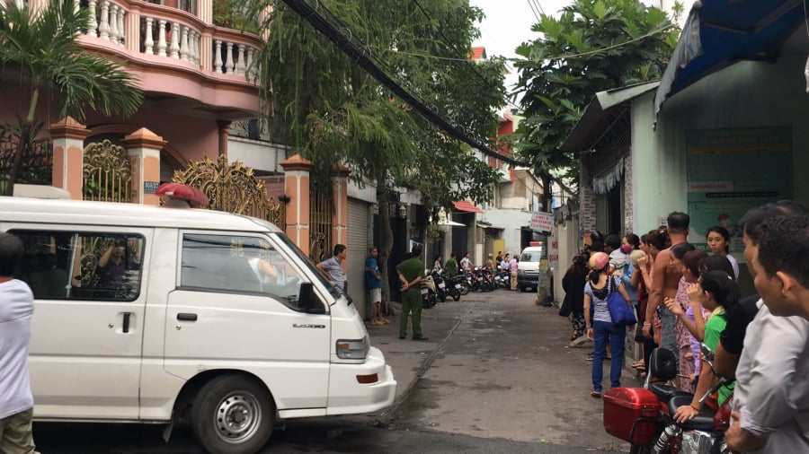Con ngõ vào nhà các nạn nhân trong vụ việc