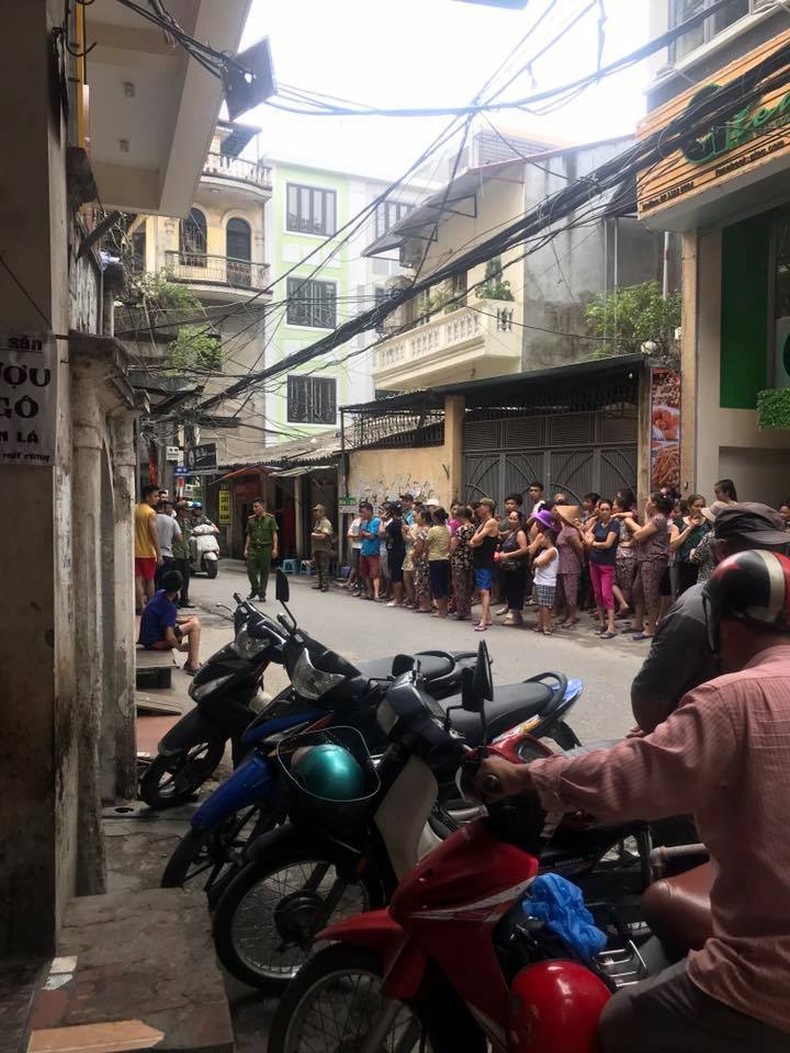 Công an đã tới khám nghiệm hiện trường để làm rõ vụ việc