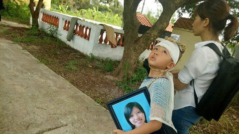 Con trai nhà báo Hải Đường trong ngày 