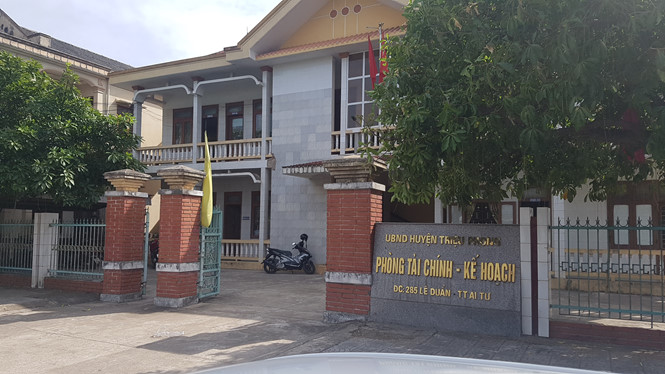 Phòng Tài chính - Kế hoạch huyện Triệu Phong (tỉnh Quảng Trị), nơi xảy ra vụ việc