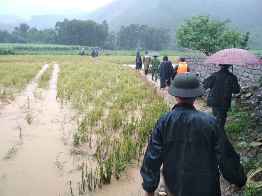 Khu vực tìm thấy thi thể thiếu úy Đức Anh