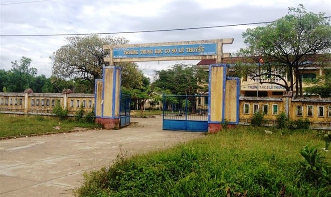 Trường THCS Lê Thuyết,nơi xảy ra vụ việc
