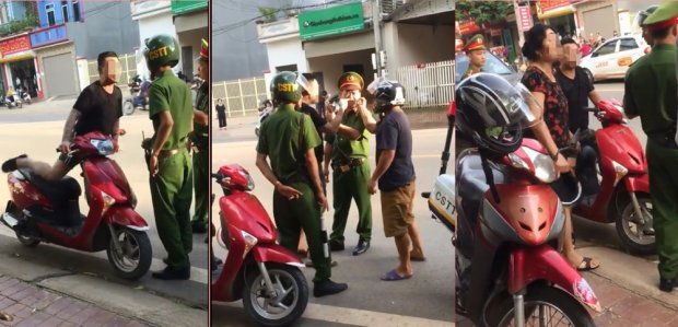 Khi bố mẹ của nam thanh niên này ra, cả nhà cùng hùa vào dọa nạt, mạt sát lực lượng chức năng