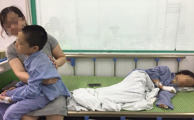 Tuy nhiên tinh thần 2 cháu bé khá hoảng loạn sau vụ việc