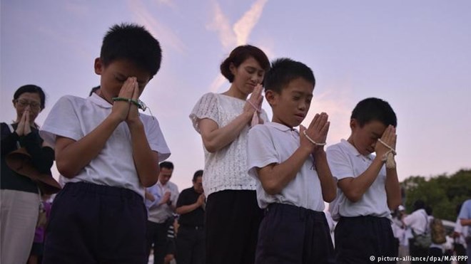 Hoạt động tưởng niệm các nạn nhân đã thiệt mạng trong thảm họa Hiroshima 73 năm trước