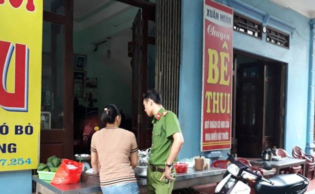 Quán bán hàng của nạn nhân Hoán