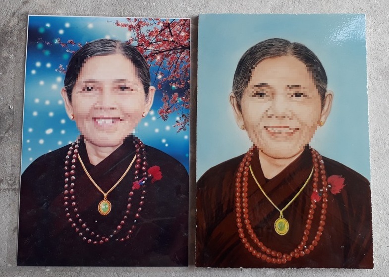 Người mẹ phải dùng ảnh truyền thần để làm ảnh thờ (ảnh minh họa)