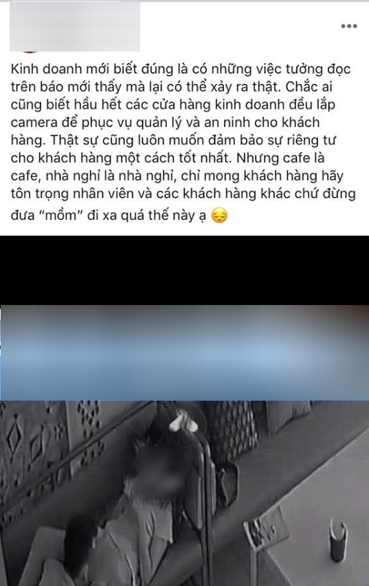 Bài đăng bức xúc của chủ quán cà phê