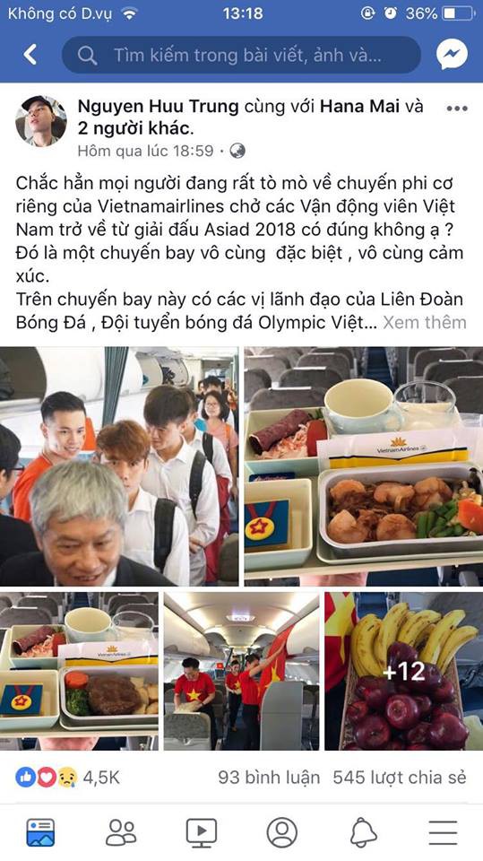 Bài chia sẻ của nam tiếp viên hàng không có mặt trên chuyến bay