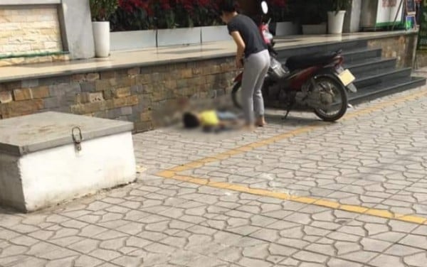 Hiện trường nơi bé trai xấu số rơi xuống thiệt mạng