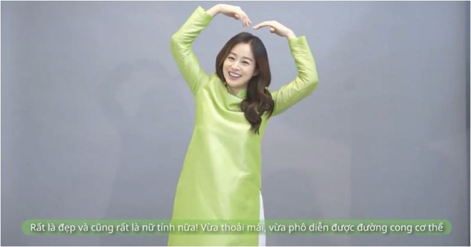 kim tae hee dien ao dai (
