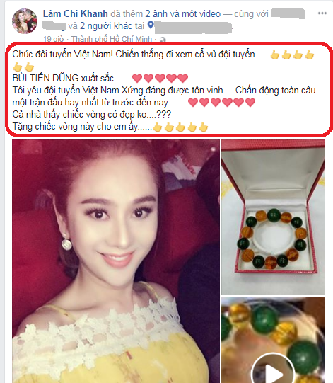 lam khanh chi tang qua u23 viet nam