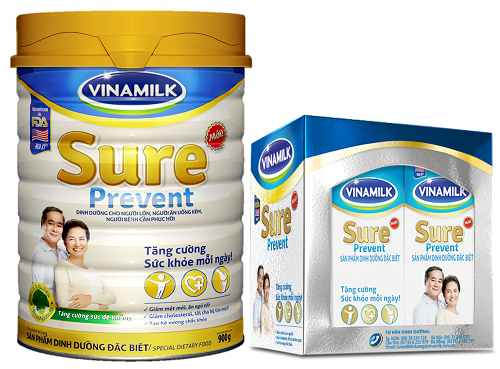 Sữa bột Vinamilk Sure Prevent có bổ sung dưỡng chất Plant Sterols – chất béo chiết xuất tự nhiên từ thực vật