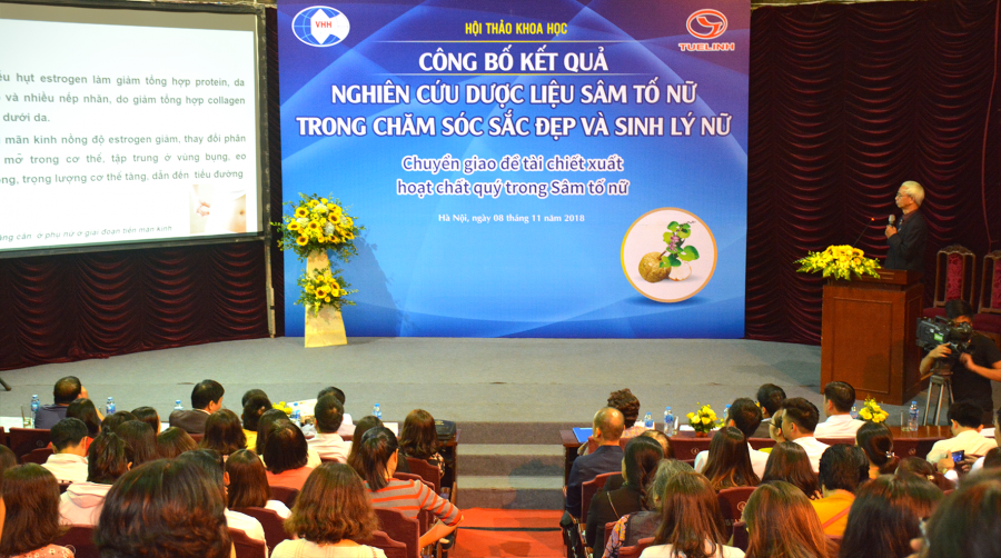 PGS.TS Nguyễn Thượng Dong báo cáo kết quả đề tài Shbet888.com tỷ lệ cược cao Sâm tố nữ