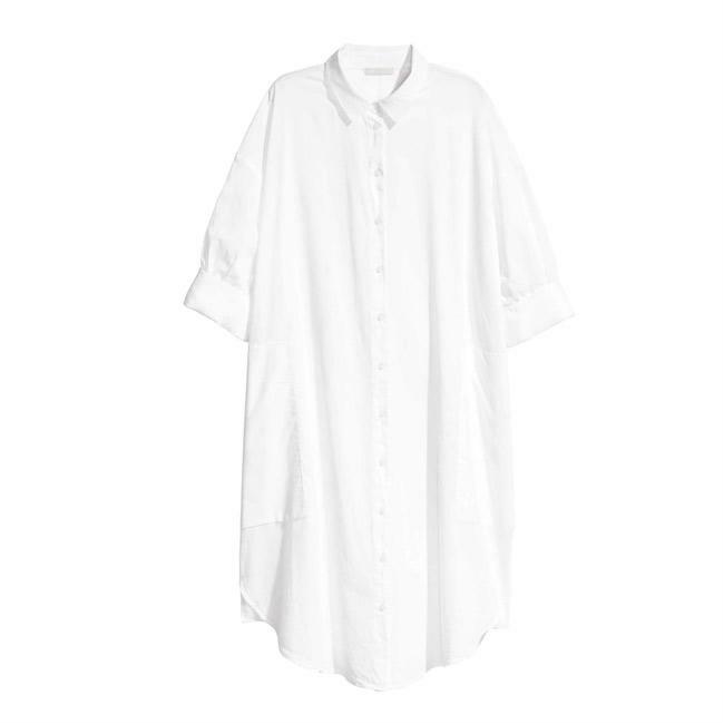 Váy sơ mi phom oversize mang đến sự thông thoáng tuyệt đối