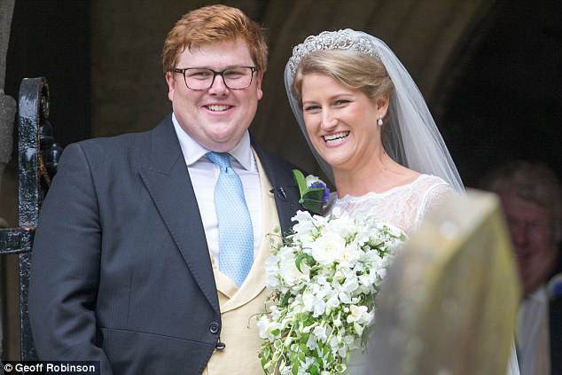 Cô dâu Celia McCorquodale là cháu gái của công nương Diana.    