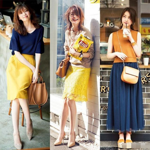 Hè năm nay, gam màu vàng lên ngôi và nhận được nhiều sự ủng hộ của các tín đồ thời trang.  Bạn gái công sở có thể chọn cho mình những chiếc váy, áo hay túi xách gam màu vàng  để đỏm dáng. Gam màu này không chỉ rực rỡ mà còn giúp bạn nổi bật trước đồng nghiệp
