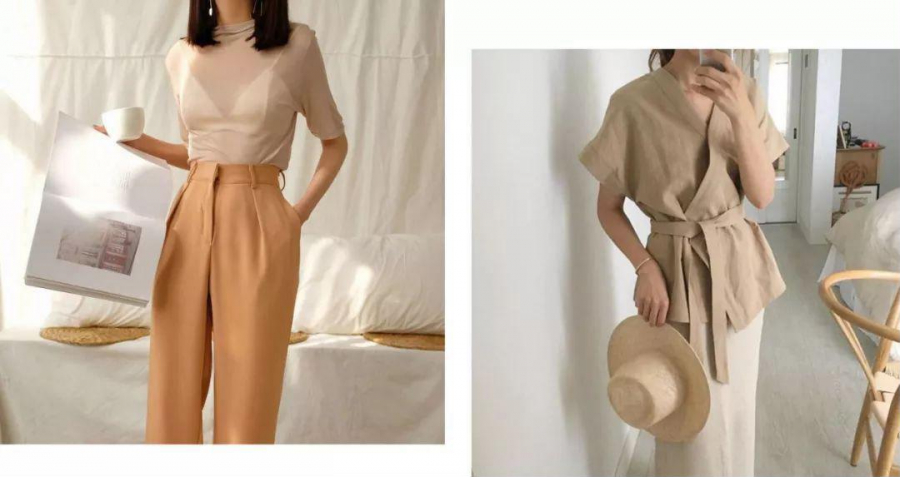 Bạn có thể chọn những món đồ màu khaki và nâu ở những 