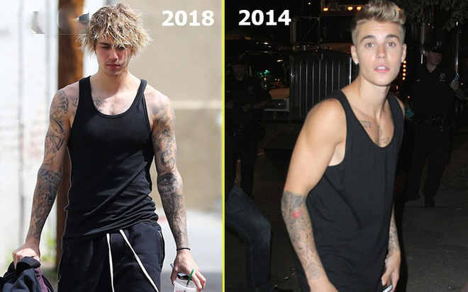 Thuở xưa cái ngày đang yêu Selena, dù chưa vạm vỡ nhưng Justin mặc tanktop vẫn đẹp, giờ đây dù đã to khỏe hơn nhưng cũng xin là trừ nhẹ Justin vài điểm thanh lịch.