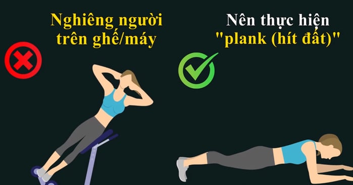Một số chị em khi đi tập gym thường ưa chuộng bài tập nghiêng người trên ghế hoặc máy tập vì tin rằng nó có tác dụng giúp vòng eo thon gọn. Song, nếu cứ duy trì bài tập này thì chẳng những không giảm cân được mà vòng eo còn trở nên 