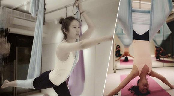 Lâm Tâm Như chăm chỉ tập yoga mỗi ngày, vì vậy luôn luôn giữ được nhan sắc tươi trẻ, vóc dáng thon thả    