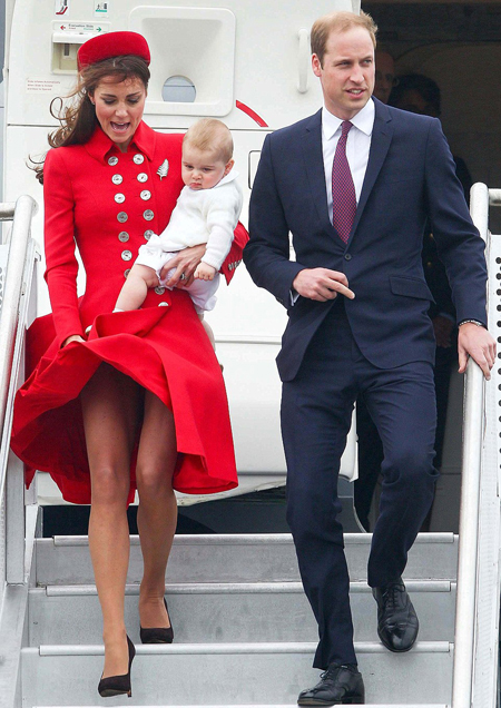 Kate gặp sự cố tương tự khi cùng chồng con tới thăm New Zealand năm 2014. 