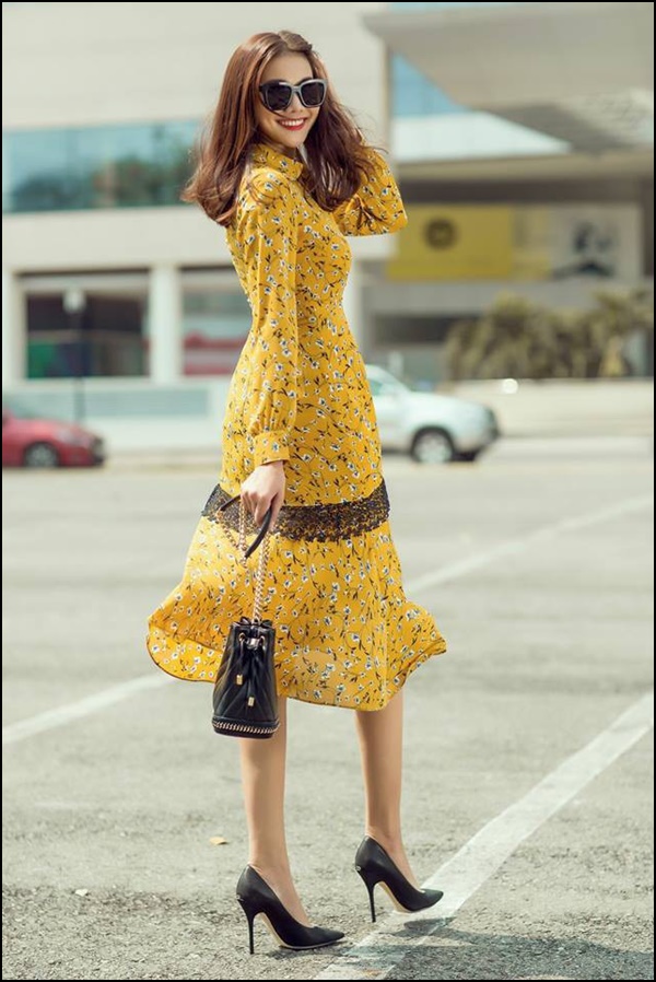Nhanh chóng lan tỏa ra khắp làng thời trang, váy đồng cỏ được nhiều thương hiệu thiết kế lại theo màu sắc riêng của mình    