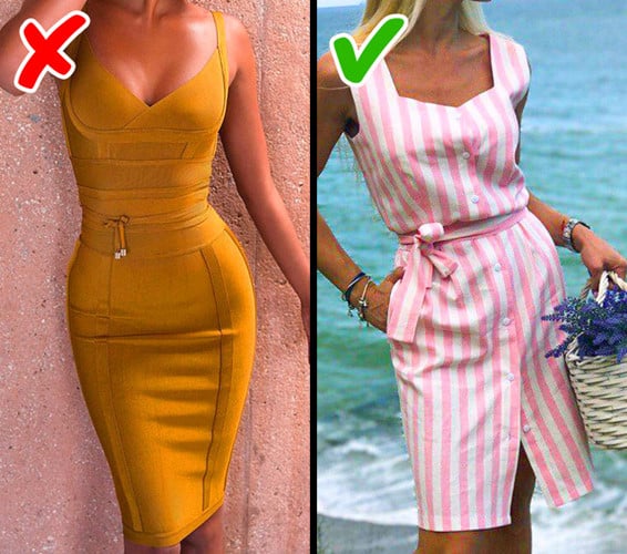 Những chiếc váy bó sexy cũng không còn hợp thời trang nữa. Bạn nên chọn những chiếc váy nữ tính với đai thắt eo.  