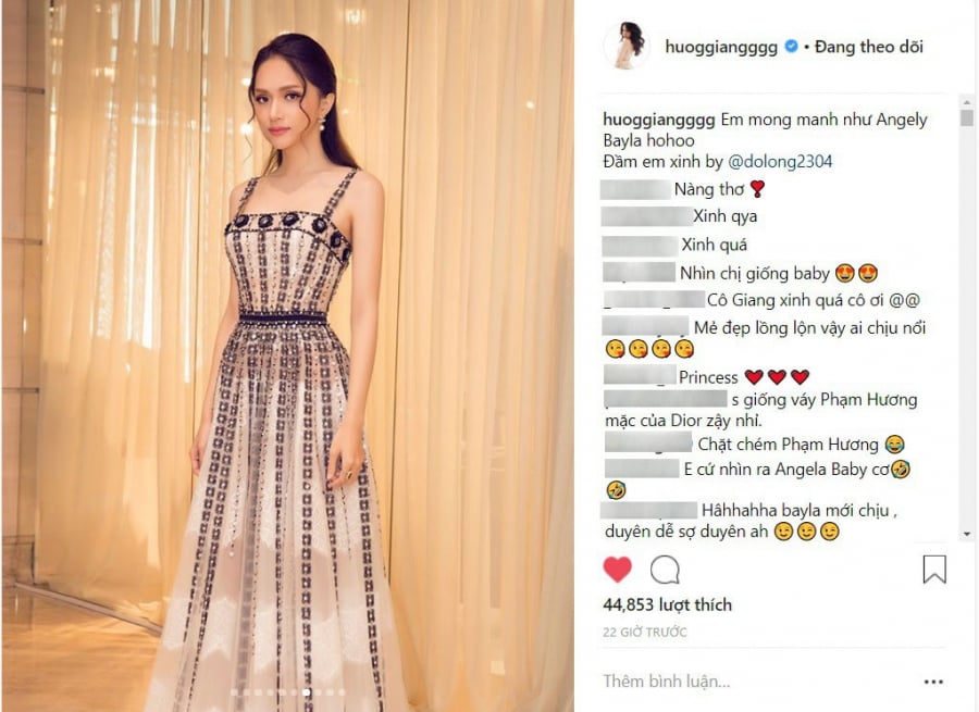 Hương Giang còn tự hài hước ví mình như 