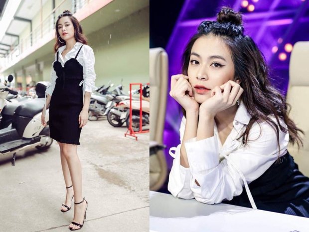 Có thể thấy, những item yêu thích của cô là các bộ suit cùng màu, đầm thắt eo hay set croptop + chân váy và giày cao gót.  