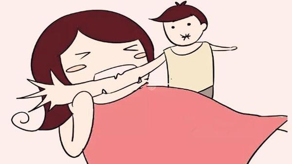 Sự xuất hiện của chồng đôi khi khiến vợ căng thẳng, phân tâm hơn.    