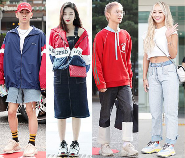 Giày của Gucci, Balenciaga... được các sao Hàn yêu thích hơn cả. Kiểu giày này còn có tên gọi là 