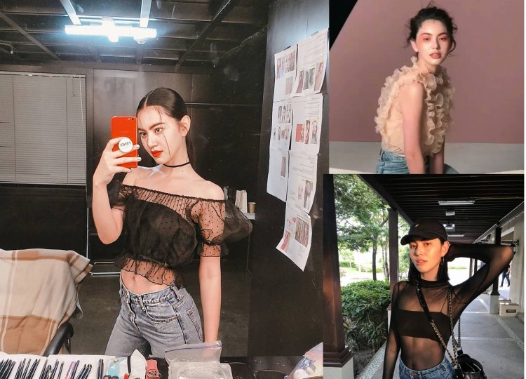 Áo ren xuyên thấu hay những họa tiết bèo nhún khi kết hợp cùng với quần jean sẽ mang lại cho người mặc sự nữ tính, gợi cảm pha lẫn 1 chút cá tính cực thú vị.  