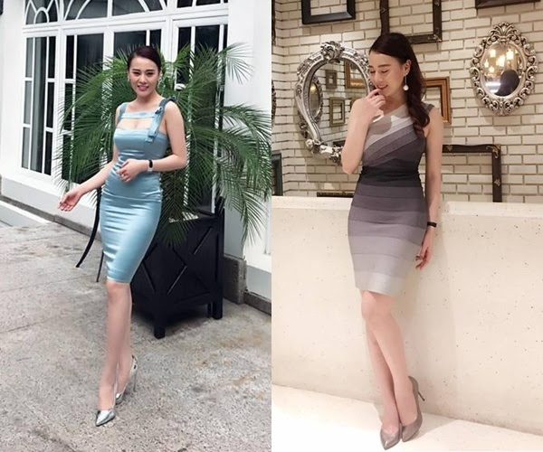  Không chỉ tại các sự kiện mà ngoài đời thường, Phương Oanh cũng thường xuyên trưng diện váy ôm body.  