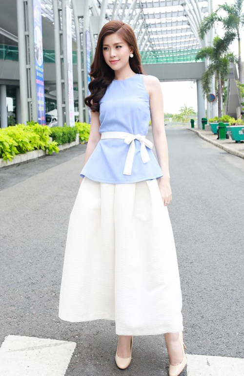 Xanh pastel kết hợp sắc trắng cũng rất sang chảnh, thời thượng.