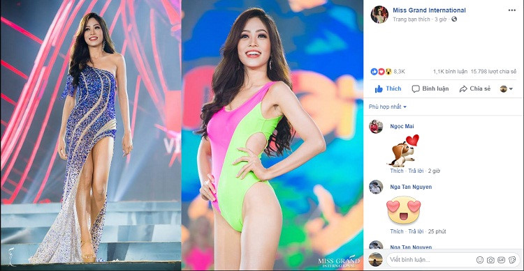 Hình ảnh đại diện Việt Nam trên sân khấu bán kết hôm 23/10.   