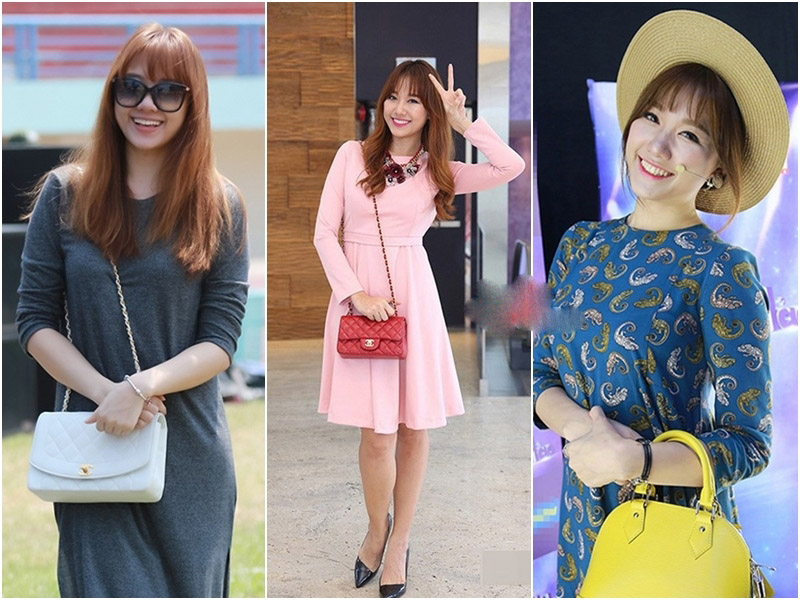 Kể từ ngày thăng hạng trong showbiz, Hari Won cũng mạnh tay đầu tư khá tiều của nải vào việc mua túi hiệu, Dior, Chanel, Prada... gì cô cũng đủ cả. Từ một cô chẳng mấy quan tâm đến thời trang, giờ Hari Won đã mang danh 