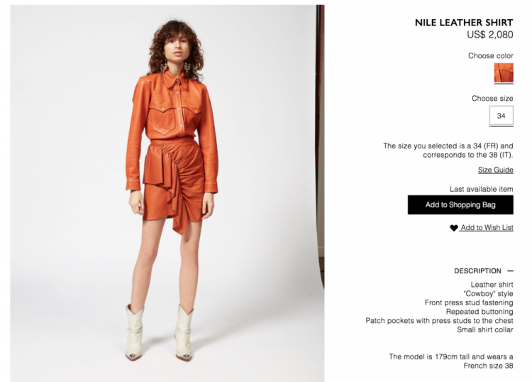 Được biết, đây là chiếc váy của thương hiệu Isabel Marant, có giá trị lên đến $2.020, tương đường gần 46 triệu đồng.  