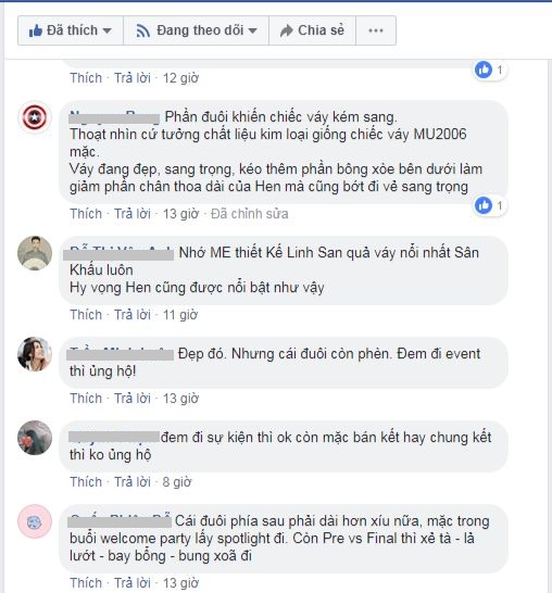 Số còn lại thì cho rằng chính kiểu đuôi cá khiến chiếc váy kém sang.  