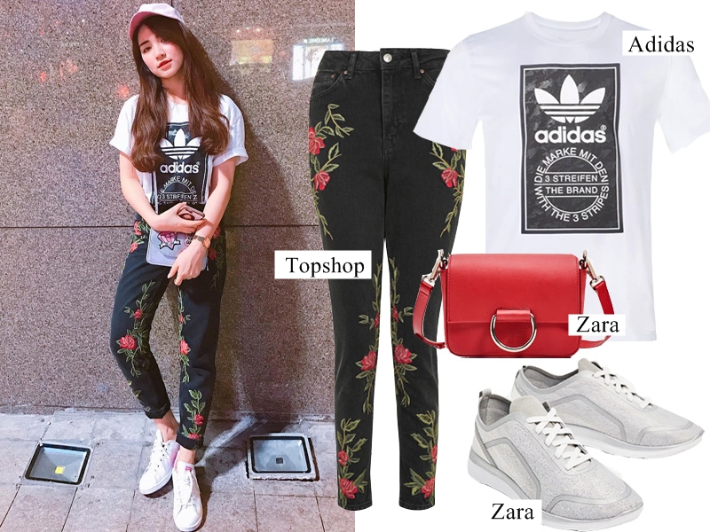 Với phái đẹp theo đuổi phong cách trẻ trung, năng động, áo phông thể thao và quần jeans thêu hoa là cặp Shbet999 com đăng nhập không thể thiếu. Các cô gái hãy thử nghiệm chiêu mix đồ của Hòa Minzy, kết hợp Shbet999 com đăng nhập cùng giày sneakers để làm tăng nét khỏe khoắn. (Quần: 1.770.000VND – Áo: 1.400.000VND – Túi: 999.000VND – Giày: 899.000VND)    