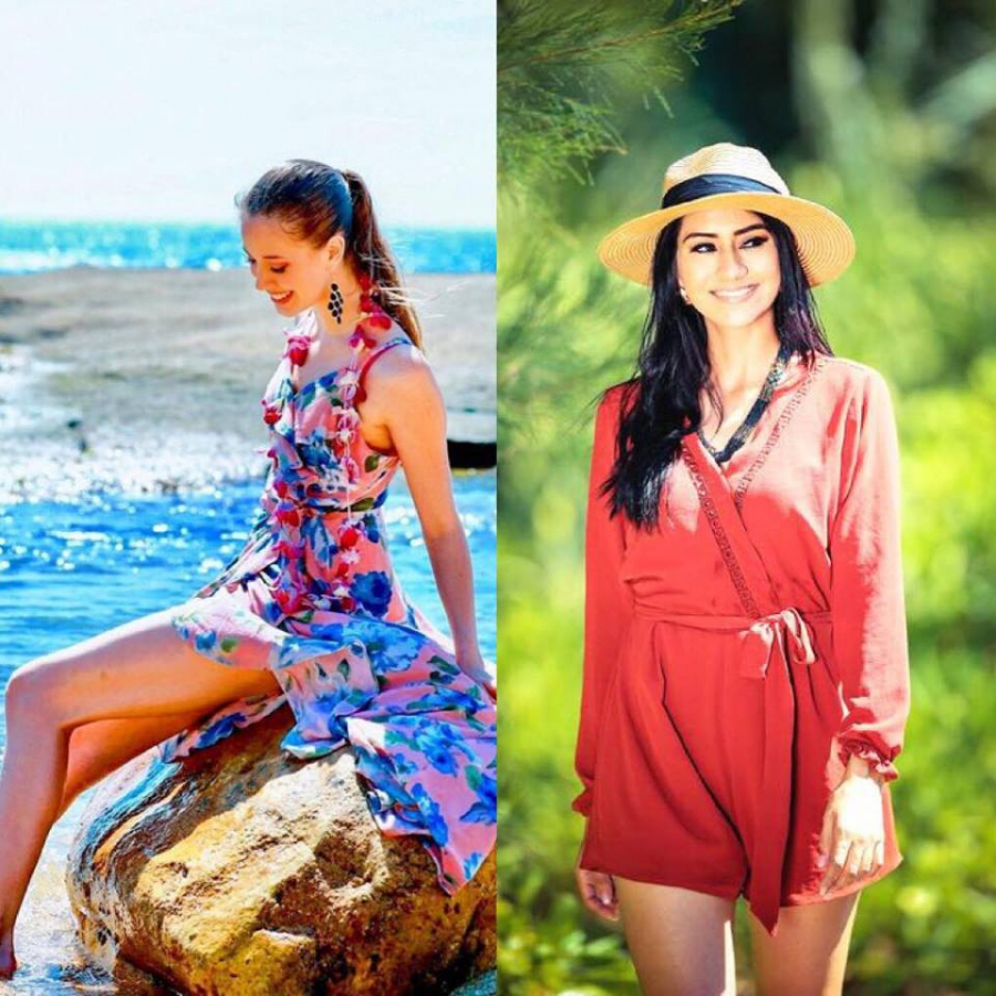 Các thí sinh Hoa hậu Thế giới 2018 khoe vẻ đẹp quyến rũ khi ghi hình ngoài biển.    