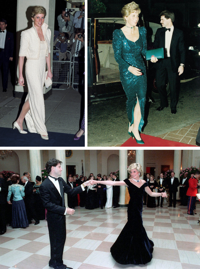 Những bộ cánh huyền thoại đã gắn liền với hình ảnh của Công nương Diana, biểu tượng thời trang Hoàng gia có tầm ảnh hưởng nhất thế giới.    