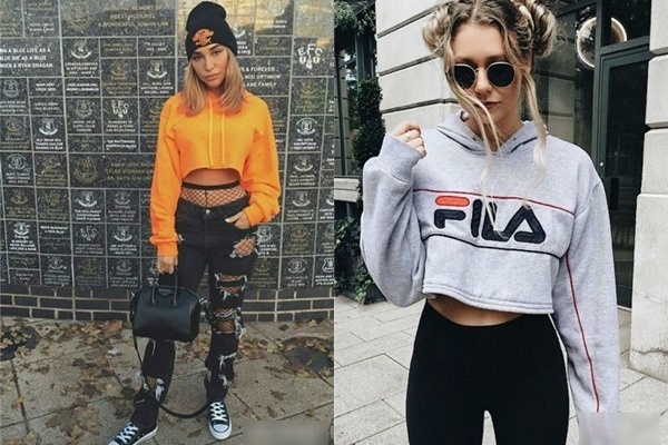 Áo hoodie dáng crop top là item dành riêng những cô nàng cá tính, mạnh mẽ. Kiểu áo này vừa giúp bạn khoe được vòng eo con kiến vừa tạo cảm giác Shbet888 phiên bản mới nhất ra đáng kể. Bạn có thể phối áo hoodie dáng crop top với quần jogger hay quần jeans để mặc xuống phố hay gặp gỡ bạn bè.    