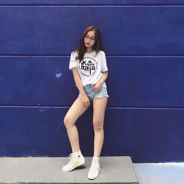 Nhật Lê ít khi mặc váy vóc lòe xòe 