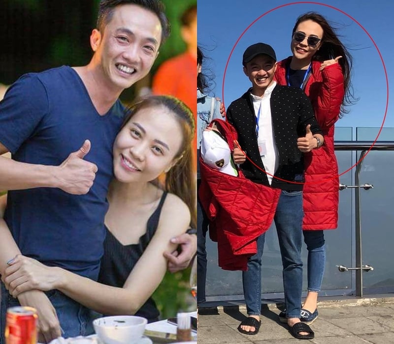 Trong những lần đi chơi cùng bạn gái Đàm Thu Trang, Cường Đô La trông rất bé nhỏ bởi chiều cao khiêm tốn.