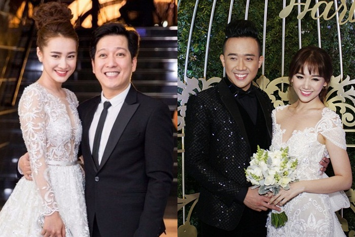 Trường Giang và Trấn Thành từng không đến tham dự lễ cưới của nhau mà chỉ cho bà xã đến dự.