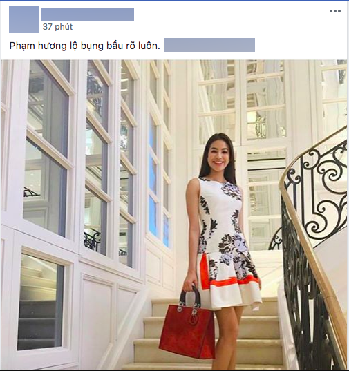 Phạm Hương bị soi vòng hai to bất thường.